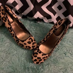 Leopard Platform Big Heeled shoes